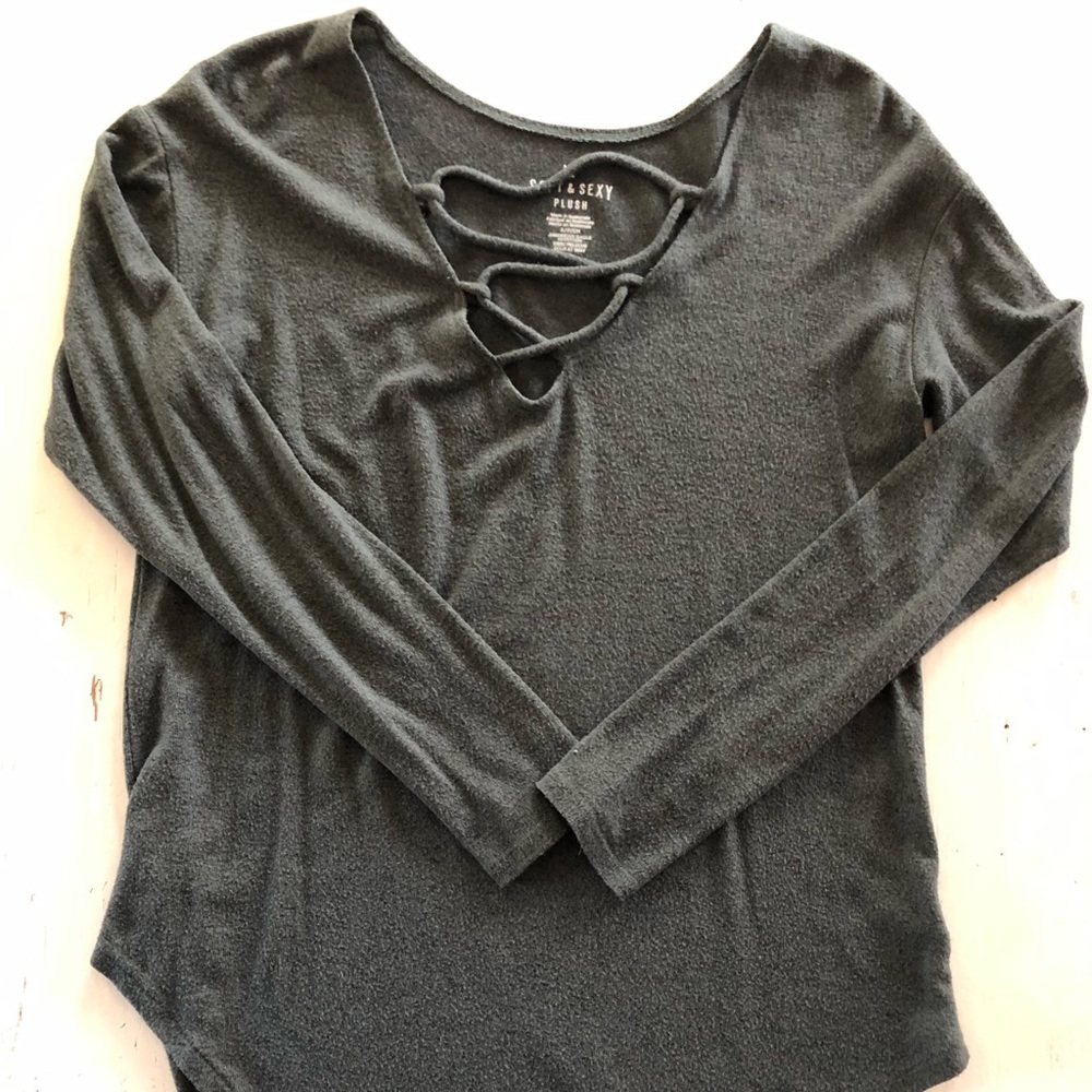AE Soft & Sexy Jegging Laced Sweater